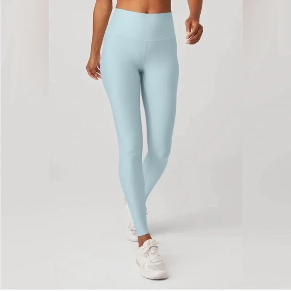 Alo Yoga Chalk Blue Air Lift Leggings - Picture 8 of 14